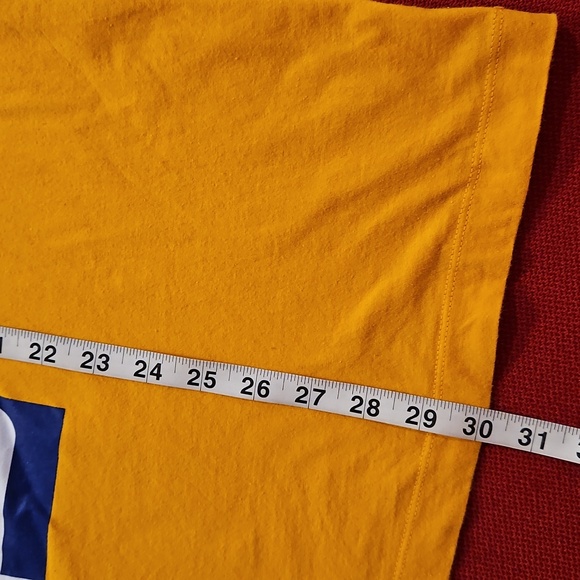 Air Jordan yellow orange short sleeve graphic tee XL Chicago Bulls GOAT MVP - Picture 7 of 8